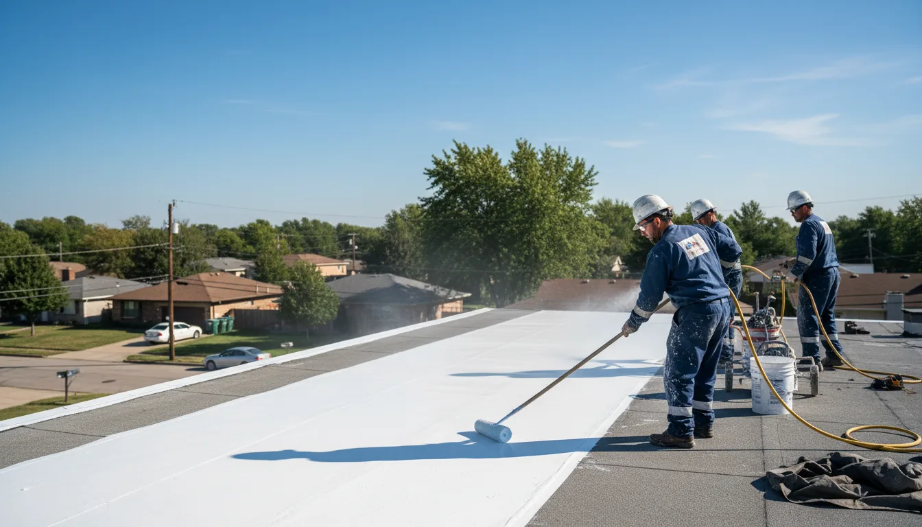 Commercial roof coating in Forbes, ND near me